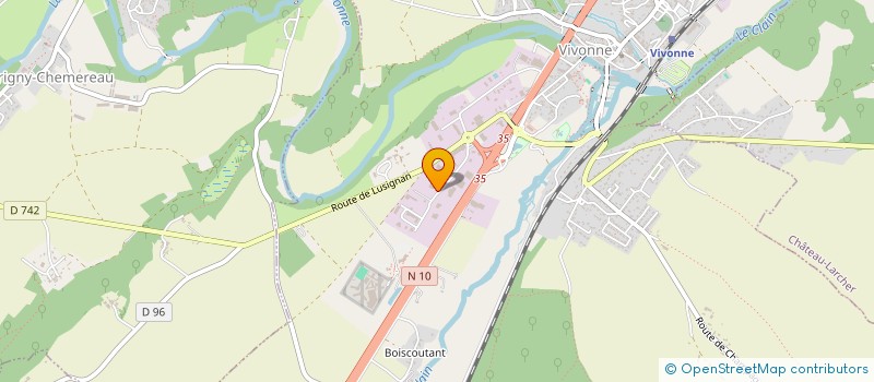 localisation de l'entreprise SCI SAINT PARDOUX  VIVONNE