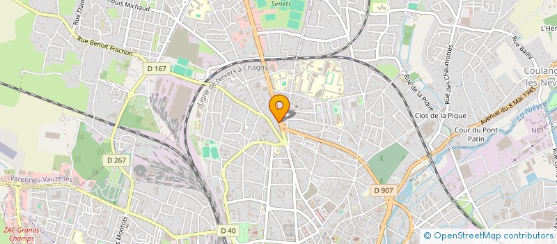 localisation de l'entreprise SCI SAINT PARIZE à NEVERS
