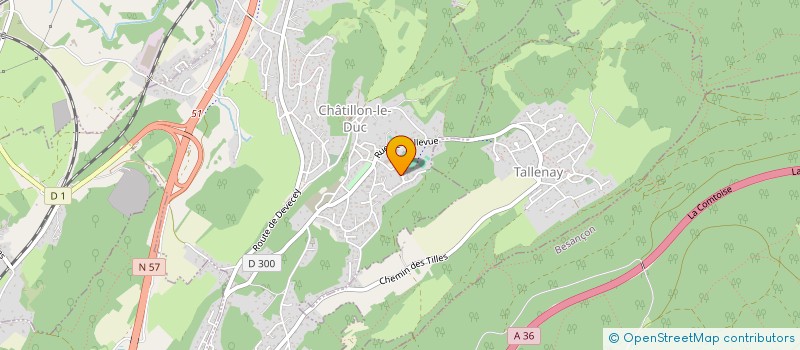 localisation de l'entreprise SCI SAINT PAUL  TALLENAY