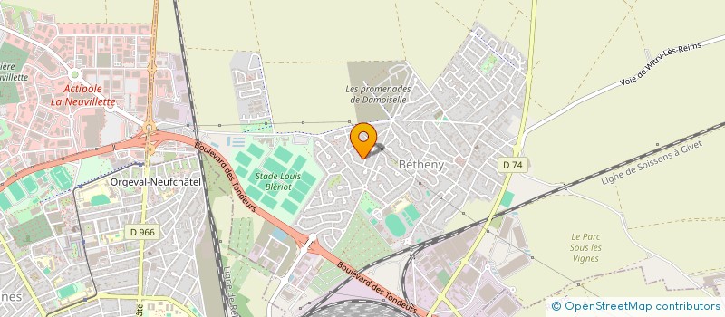 localisation de l'entreprise SCI SAINT-PAUL  BETHENY