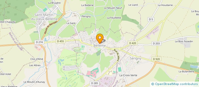 localisation de l'entreprise SCI SAINT PAUL à BELLEME