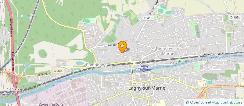 localisation de l'entreprise SCI SAINT PAUL à POMPONNE
