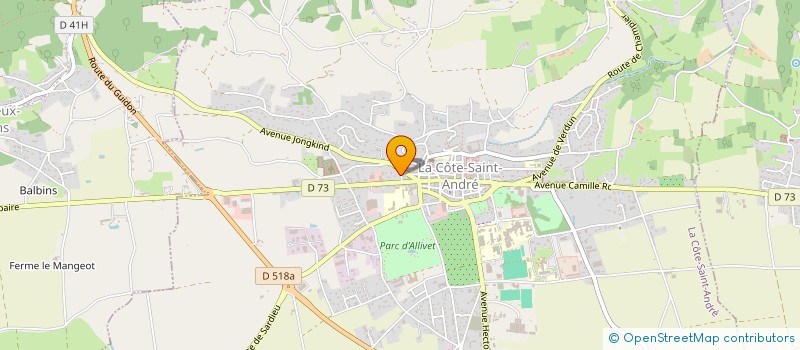 localisation de l'entreprise SCI SAINT PAUL  LA COTE-SAINT-ANDRE