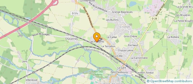 localisation de l'entreprise SCI SAINT PAUL  CROTTET