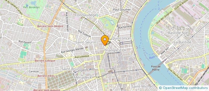 localisation de l'entreprise SCI SAINT PAULIN  BORDEAUX