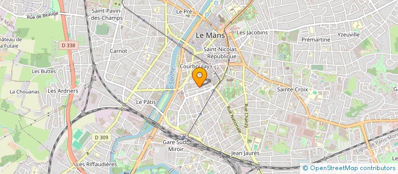 localisation de l'entreprise SCI SAINT-PAVACE à LE MANS