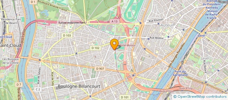 localisation de l'entreprise SCI SAINT PEYRE à BOULOGNE-BILLANCOURT