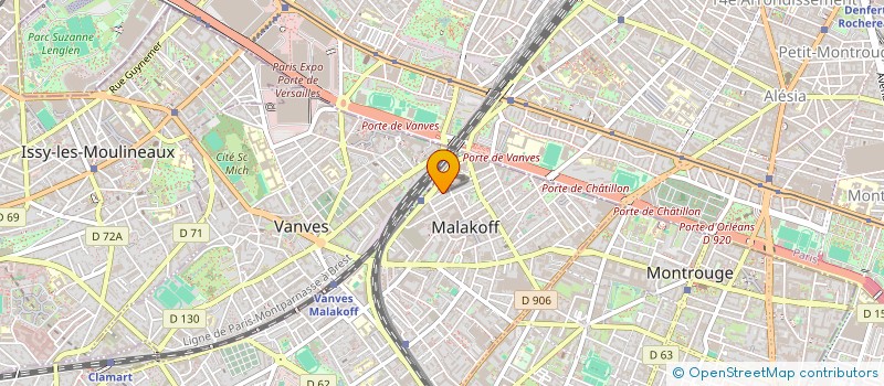 localisation de l'entreprise SCI SAINT-PHIL  MALAKOFF