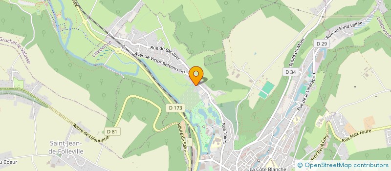 localisation de l'entreprise SCI SAINT PHILIBERT  LILLEBONNE