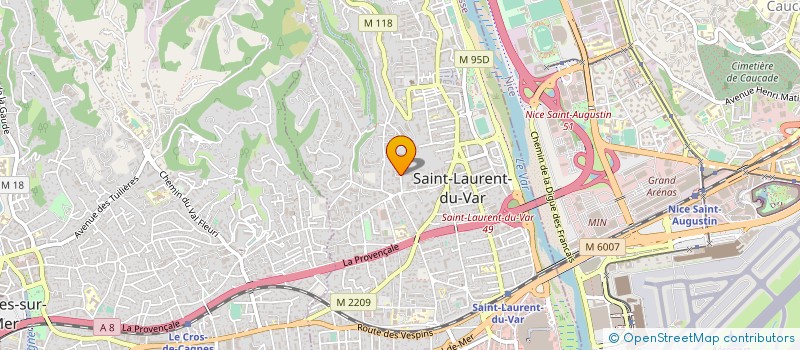 localisation de l'entreprise SCI  SAINT PHILIPPE  SAINT-LAURENT-DU-VAR