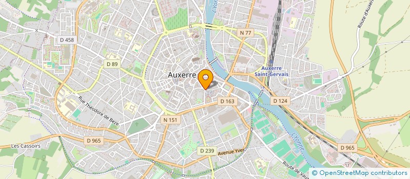 localisation de l'entreprise SCI SAINT PIERRE à AUXERRE