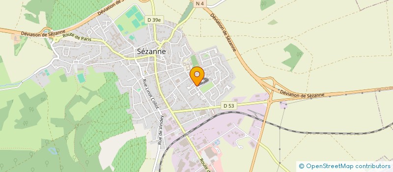 localisation de l'entreprise SCI SAINT PIERRE  SEZANNE