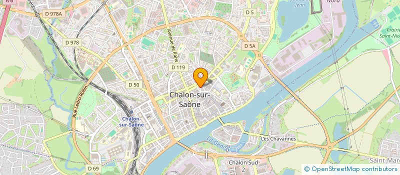 localisation de l'entreprise SCI SAINT PIERRE à CHALON-SUR-SAONE