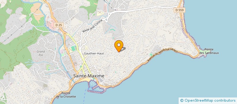 localisation de l'entreprise SCI SAINT PIERRE à SAINTE-MAXIME