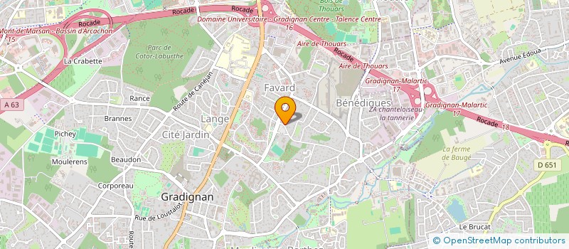 localisation de l'entreprise SCI SAINT PIERRE  GRADIGNAN