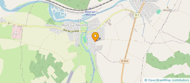 localisation de l'entreprise SCI SAINT PIERRE  MONT-SUR-MEURTHE