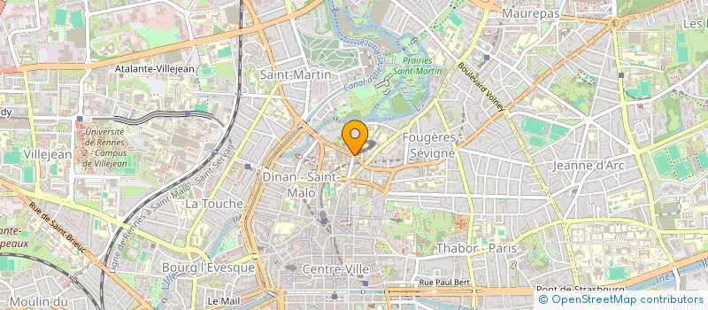 localisation de l'entreprise SCI SAINT PIERRE  RENNES