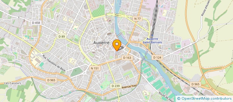 localisation de l'entreprise SCI SAINT PIERRE à AUXERRE