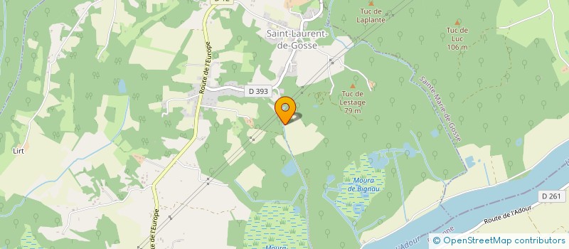 localisation de l'entreprise SCI SAINT PIERRE  SAINT-LAURENT-DE-GOSSE