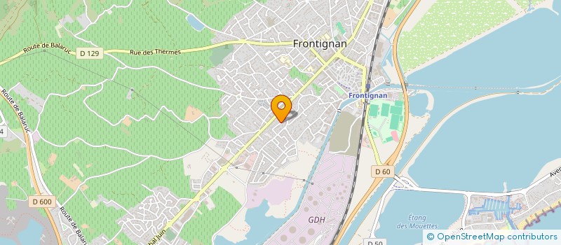 localisation de l'entreprise SCI SAINT PIERRE  FRONTIGNAN