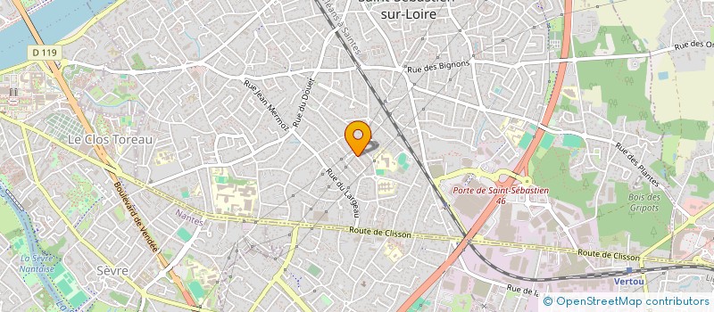 localisation de l'entreprise SCI SAINT PIERRE à SAINT-SEBASTIEN-SUR-LOIRE