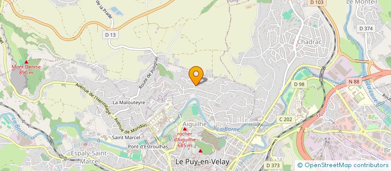 localisation de l'entreprise SCI SAINT PIERRE 43 à AIGUILHE