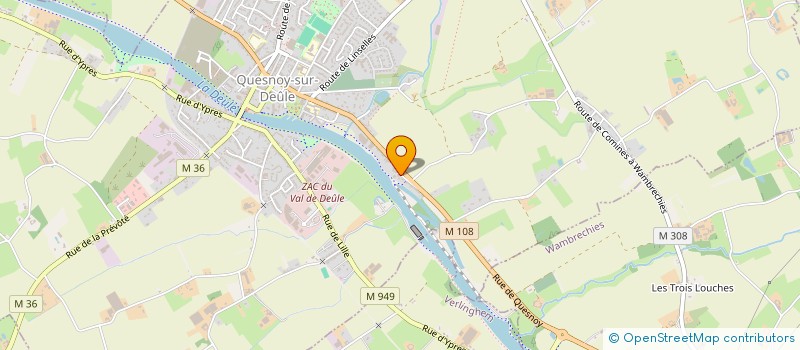 localisation de l'entreprise SCI SAINT PIERRE 45 à QUESNOY-SUR-DEULE