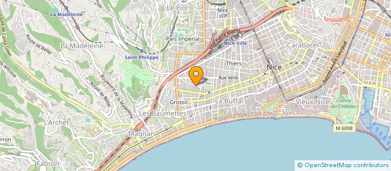 localisation de l'entreprise SCI SAINT PIERRE à NICE