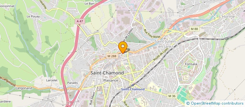 localisation de l'entreprise SCI SAINT PIERRE  SAINT-CHAMOND