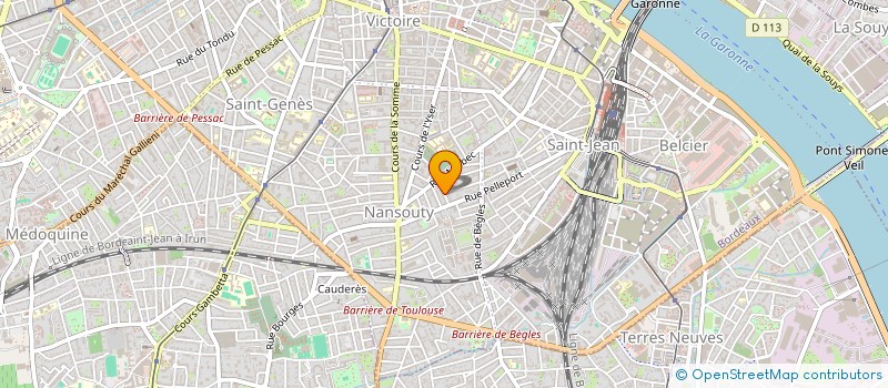 localisation de l'entreprise SCI SAINT PIERRE  BORDEAUX