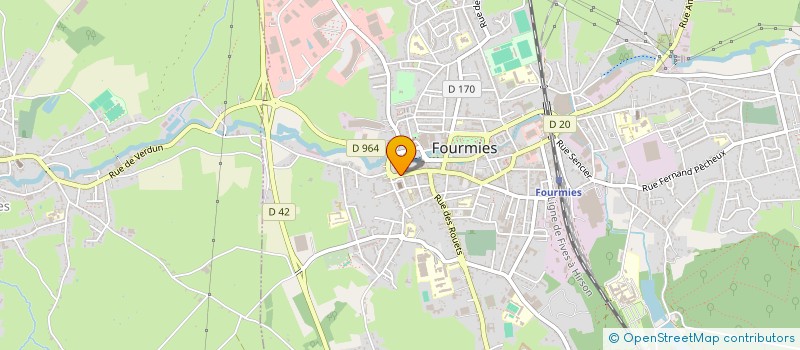 localisation de l'entreprise SCI SAINT-PIERRE  FOURMIES