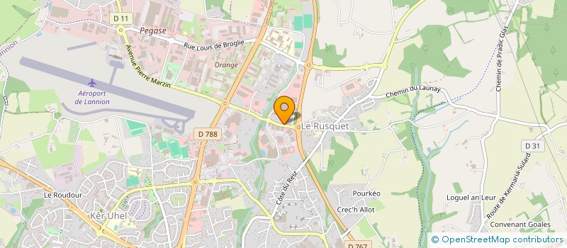 localisation de l'entreprise SCI SAINT-PIERRE  LANNION