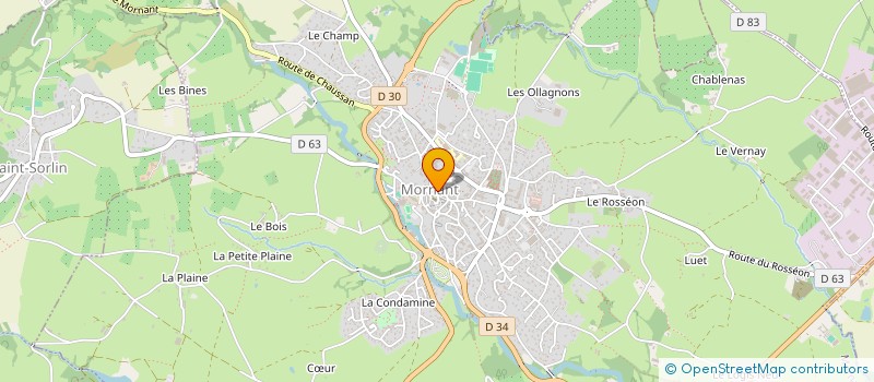 localisation de l'entreprise SCI SAINT PIERRE  MORNANT