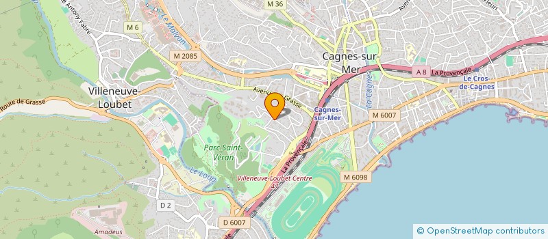 localisation de l'entreprise SCI SAINT PIERRE à CAGNES-SUR-MER