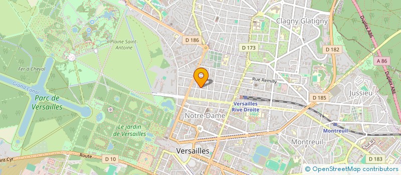 localisation de l'entreprise SCI SAINT PIERRE DU TRONCHET à VERSAILLES