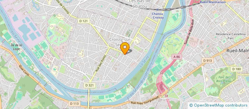 localisation de l'entreprise SCI SAINT PIERRE LIVINGSTONE  CROISSY-SUR-SEINE