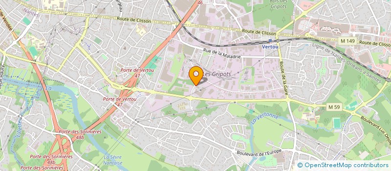 localisation de l'entreprise SCI SAINT POL  VERTOU