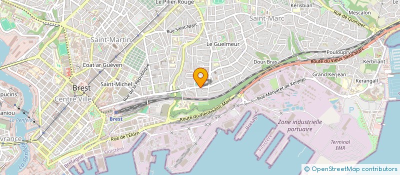 localisation de l'entreprise SCI SAINT POLOISE  BREST