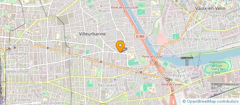 localisation de l'entreprise SCI SAINT POLYCARPE  VILLEURBANNE