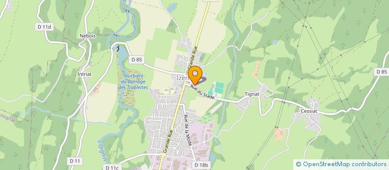 localisation de l'entreprise SCI SAINT PONS  MATAFELON-GRANGES