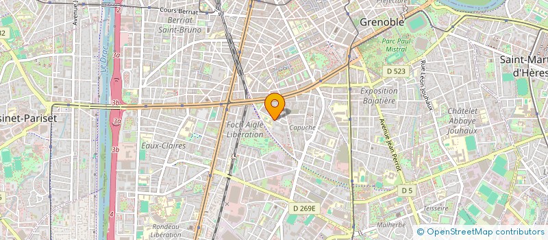 localisation de l'entreprise SCI SAINT PONS  GRENOBLE