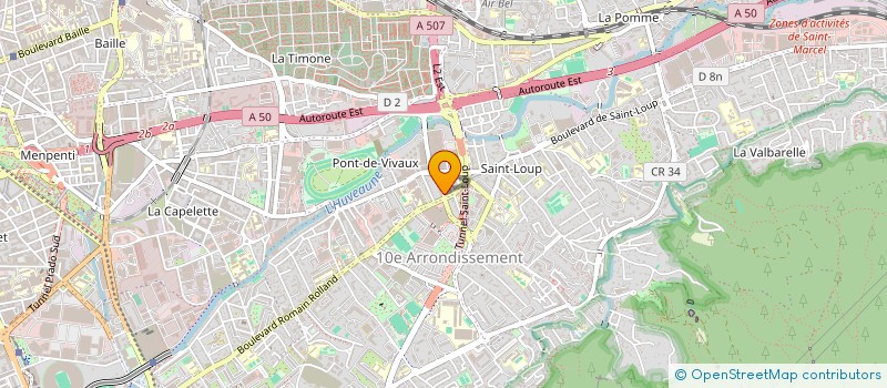 localisation de l'entreprise SCI SAINT PONS BMJ à MARSEILLE