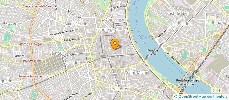 localisation de l'entreprise SCI SAINT PROJET  BORDEAUX