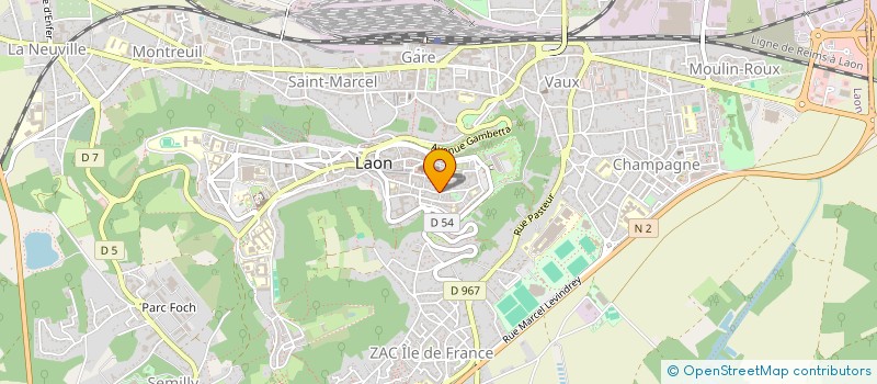 localisation de l'entreprise SCI SAINT PROX à LAON