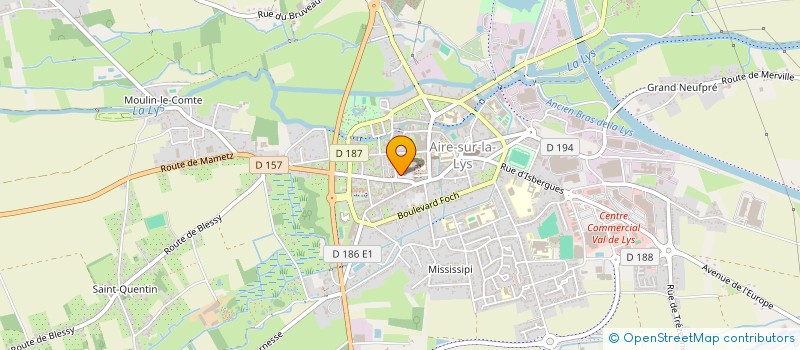 localisation de l'entreprise SCI SAINT PRY  AIRE-SUR-LA-LYS