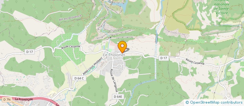 localisation de l'entreprise SCI SAINT-QUENTIN  LE THOLONET