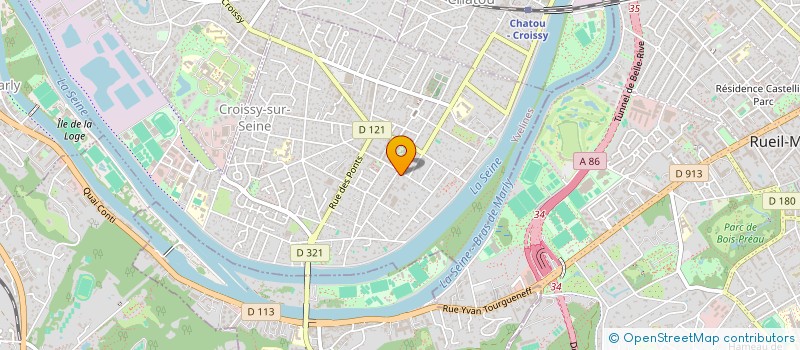 localisation de l'entreprise SCI SAINT QUENTIN  CROISSY-SUR-SEINE