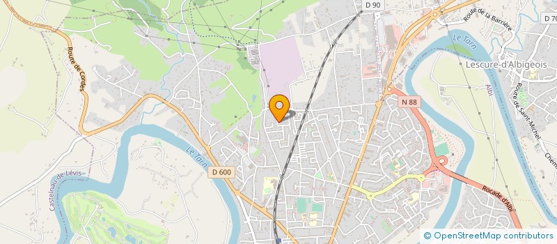 localisation de l'entreprise SCI SAINT-RAYMOND à ALBI