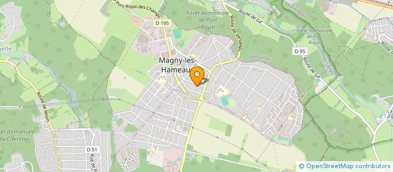 localisation de l'entreprise SCI SAINT REMY  MAGNY-LES-HAMEAUX