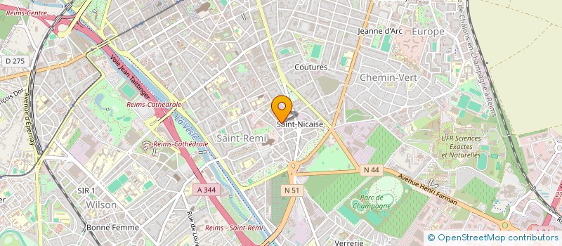 localisation de l'entreprise SCI SAINT REMY  REIMS